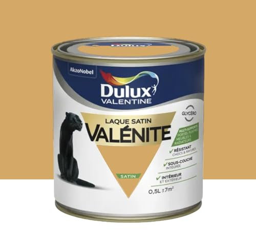 Laque Valénite - satin - 0,5L DULUX VALENTINE - Ton: Jaune rétro
