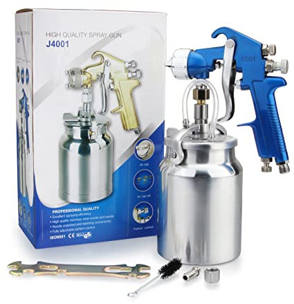 Madlife Garage High Pressure Air Paint Spray Gun 2.0mm Stainless Nozzle 1000ml Capacity For Car Furniture Painting Hand Held Paint Sprayer