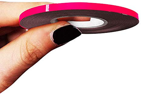 4R Quattroerre.it 10462 Trim Stripes Strisce Adesive per Auto, Fucsia Fluo, 3 mm x 10 mt