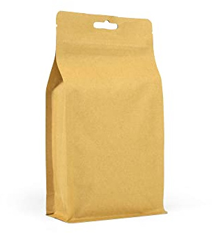 Evergreen Goods 50x braune Kraftpapierbeutel mit flachem Boden, Innenfolie, Zip-Lock/Hitzeversiegelung, 120x220mm