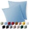 Blumtal Kissenbezug 50 x 50, 2 Stück - Oeko-TEX zert. Kissenbezüge 100% Mikrofaser in extra weich & waschmaschinenfest - Bezug Kissen 50x50 Blau