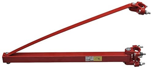 Tidyard Schwenkarm Halterung für Seilzug Seilhebezug Seilwinde Elektrisch Schwenk Wandhalterung 1000kg Schwenkbereich 180° Rot Stahl