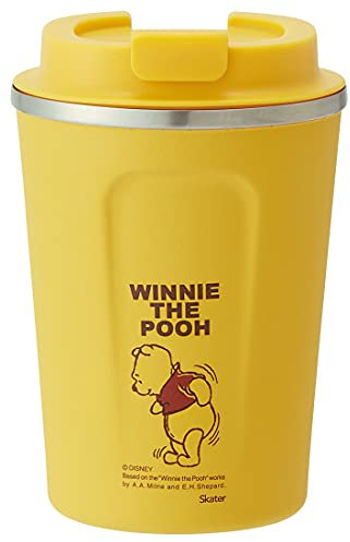 Skater STBC3F-A Vacuum Stainless Steel Insulated Coffee Tumbler, Small, 11.8 fl oz (350 ml), Disney Winnie the Pooh