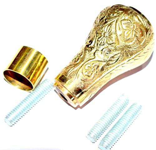 Vimal Nautical Gehstock aus Messing, glänzend, goldfarben, 2,5 cm, 1 Stück