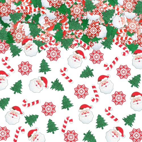 200 Stück Weihnachtskonfetti Glitzernde Weihnachtsbaum Konfetti Weihnachten Tischdekorationen Weihnachten Babyparty Dekorationen Weihnachten Geburtstag Party Dekorationen