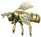 BESPORTBLE Goldene Dekorative Ornamente Bienen Metall Retro Bienen Deko Figur Vintage Mini Bienen Kleine Bienen Figuren Messing Handwerk für Tischdeko Kinderspielzeug Feng Shui Ornament