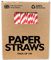 Lot de 250 feuilles de papier rouge et blanc (200 mm x 6 mm) fabriquées au Royaume-Uni – Pailles biodégradables (rouge et blanc)
