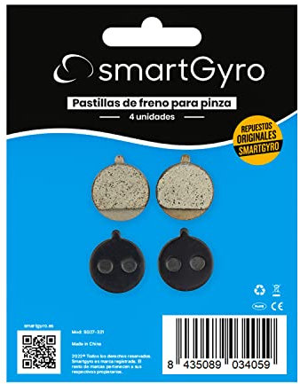 smartGyro Repuesto Original - Pastillas de Freno para Pinza Bolids (4 UNID), Patinetes Eléctricos Speedway v3, RockWay PRO, SpeedWay PRO, Crossover Dual PRO, Ziro y Ziro PRO