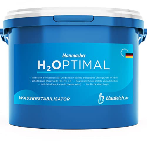 BLAUTEICH blaumacher H2Optimal Grundpflegemittel für den Teich ganzjährig anwendbarer Wasseraufbereiter Stabilisator für Teichwasser im Gartenteich Fischteich Koiteich Schwimmteich (2 kg)