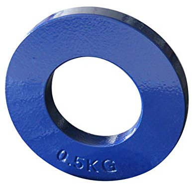 1Pcs Colorful Steel Olympic Fractional Plates, Micro 0.5kg,0.75kg Fraction Weight Plate Low Weights Discs Incremental Weight Plate Gym Gear (Green 0.5kg)