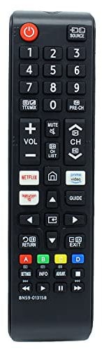 BN59-01315B Remote Control Replacement for Samsung UHD 4K TV UE43RU7100K UE43RU7100W UE43RU7102K UE43RU7105K UE43RU7170S UE43RU7170U UE43RU7172U UE43RU7175U