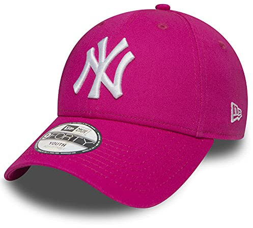 New Era Kinder 9Forty Cap MLB York Yankees #2554 - Youth, 6-12 Jahre, NY Pink