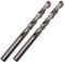 SKIR'CO (2 Stück) Bohrer 8 mm, Spiralbohrer aus Schnellarbeitsstahl für Metall, HSS Metallbohrer, geteilte Spitze, DIN 338