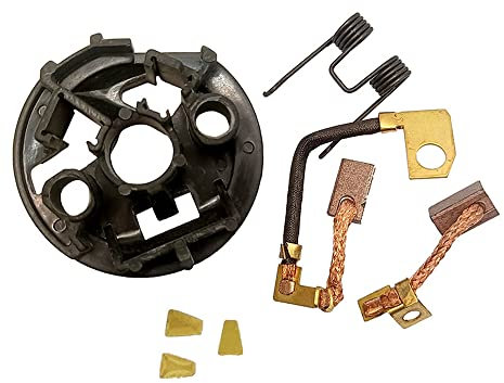 Baceyong 1 kit de soporte de cepillo de arranque, compatible con modelos Citroen, piezas de motor de arranque de motocicleta automotriz, soporte de cepillo de carbono compatible con Fiat compatible