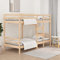 ZQQLVOO Bettgestell Familienbett Palettenbett Etagenbett 90x190 cm Massivholz Kiefer Geeignet für Familienzimmer