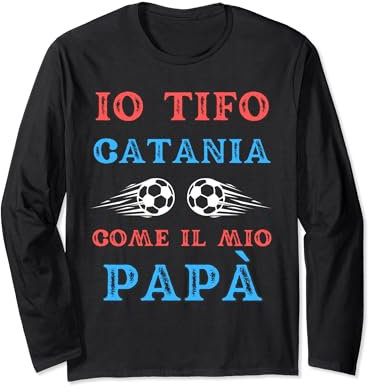 Catania Calcio Bambino Divertente Idea Regalo Tifoso Maglia a Manica