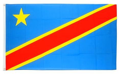 1 stücke 90X150cm Demokratische Republik Kongo Flagge(90 x 150cm)