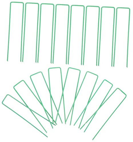 Parliky 20stücke Gartenheringe Aus Metall U-förmige Pfähle Für Außenbereich Erdnägel Zum Befestigen Langlebig Und Robust Wiederverwendbar Für Gartenarbeiten