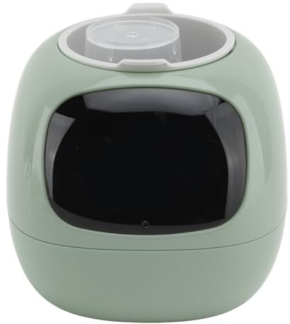 ASHATA Smart Flowerpots, AI Smart Pet Planter, Robot Guidance on Plant Care with Multiple Expressions, Fun Interactive Flower Pot, Built in 7 Smart Sensors, for Indoor Decoration (Green)