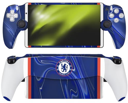 Head Case Designs Offizielle Chelsea Football Club Home 2024/25 Trikot Vinyl Haut Aufkleber Abziehbild Abdeckung kompatibel mit Sony PS5 PlayStation PS Portal