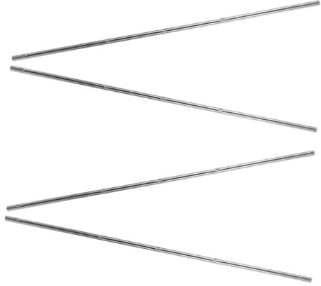 BESTonZON 4 Stück Tischfußball Hochleistungs-kickerstange Bedienungsstange Für Fußballmaschinen Operationsstange Austausch Der Kickerstange Metallstange Fußballzubehör Eisen Silver