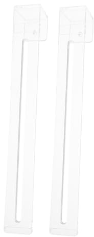 Crochets Transparents pour Aquarium 2 Pièces en Abs | Réglables pour Plantes, Adaptés aux Boîtes D’éclosion et Plateformes, Légers et Peu Encombrants