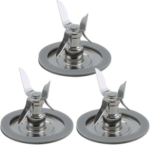 Pexorin Paquete de 3 cortadores de Cuchillas for licuadora trituradora de Hielo 4961-011 con Pieza de Repuesto de Junta Compatible con Oster, Osterizer Cuchilla de Tapa de licuadora