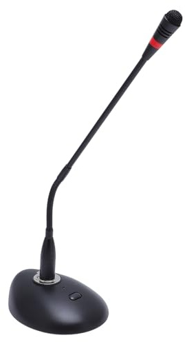 Cryfokt Podium Microphone, Cardioid Swan Neck Condenser Microphone for Lecture