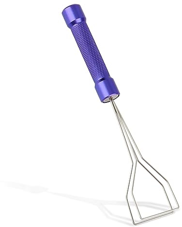 RUNJRX Keycap Puller,Keyboard Remover Tool,Key Puller for Mechanical Keyboard Keycaps,Made of Aluminium Alloy(JR-KP-V3,Violet）