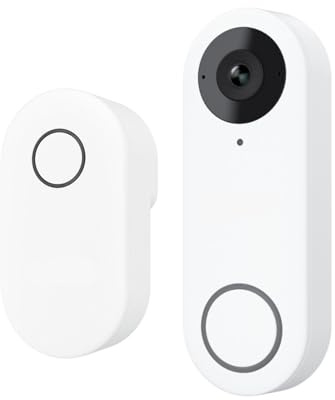 BJdfgE Smart 2K+ PoE Video Doorbell Wired Intercom with Chime Human Detection 2-Way Door Bell Support(WiFi Doorbell)
