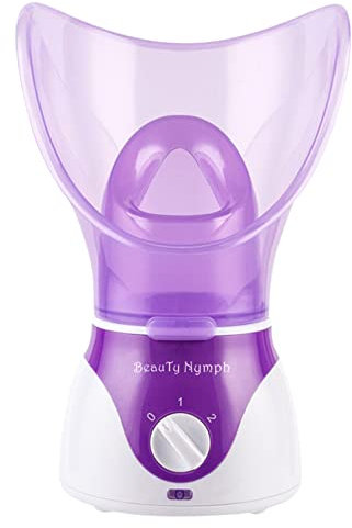 Beauty Nymph Spa Home Facial Steamer Saunaporen mit Timer und Extrakt Mitesser, verjüngen und befeuchten Sie Ihre Haut für jugendliches Hautbild - Gesichtsdampfende Hautpflege Deep Cleanse SPA