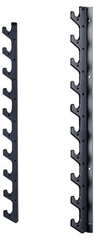 Suprfit Ratmar 10 Hantelablage - Langhantelablage per Wandhalterung, Hantelauflage für bis zu 10 Hantelstangen, gepolsterte Ablageflächen bewahren die Barbells vor Kratzern, platzsparendes Design