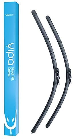 Vipa Car Parts Premium Wiper Blade Kit | Fits: VAUXHALL ZAFIRA MK2 B MPV (Jul 2005 to Dec 2015) | All-Weather Performance | Durable, Streak-Free Windshield Wipers | Easy Installation