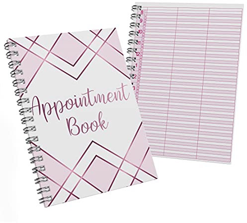 Terminbuch für Salon, unbehandelt, 15 Minuten-Intervall, hochwertig, A5-Größe, Beauty-Salon, Therapeuten
