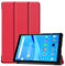 Kepuch Custer Funda Slim Smart Cover Fundas Carcasa Case Protectora de PU-Cuero para Lenovo Tab M8 3rd TB-8506F/Smart Tab M8/M8 FHD TB-8705F 8705N/M8 HD TB-8505F 8505X/Motorola Tab G20 - Rojo