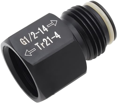 VaVoger Soda CO2-Druckminderer-Adapter für Aquarien, selbstgebraut, weiblich TR21-4 Soda-Zylinder auf männlich, G1/2, Paintball, Co2-Tank