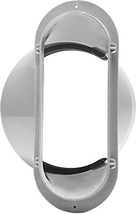 Linsition Tuyau d'évacuation d'air pour climatiseur fenêtre, buse Plate 130 mm pour climatisation Portable avec Bouche Plate pour climatisation Portable