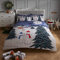 Sleepdown Bettwäscheset für Einzelbett, Motiv: Schneemann, leuchtet im Dunkeln, weich, pflegeleicht, mit Kissenbezug, 135 x 200 cm