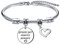 Lumengqi Regalo di Natale Bracciale Regalo Amica Bracciale Amica Regali per la Moglie Fidanzata Sorella Compagno di Classe Amica Braccialetti Amicizia Ciondolo Grazie per esserci sempre Regali Laurea