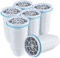 Water Filter Cartridges Replacement Compatible with Zero Water Filter Jug ZR-017 ZP-010, Remove 99.9% Lead, Chlorine, Fluoride, Heavy Metals, PFOA/PFOS, BPA Free, TUV Certified, 6-Stage (6 Pack)