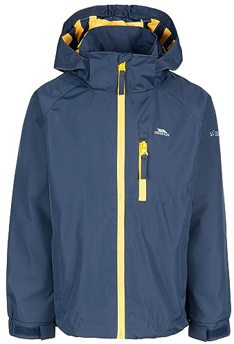 Trespass Boys Waterproof Jacket Windproof Hood School Casual Coat Overwhelm