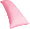 Traumreiter Seitenschläferkissen mit Bezug Baumwolle, Memory Foam Kissen Visco Gel Professional für Seitenschläfer, ca. 140x40 langes Lagerungskissen Erwachsene Side Sleeper Body Pillow (Altrosa)