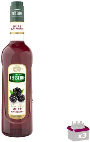 Lot de 3 - TEISSEIRE - Sirop Mûre - 70cL