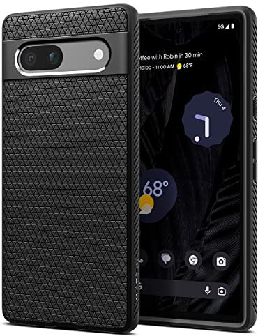Spigen Liquid Air Hülle Kompatibel mit Google Pixel 7a -Schwarz