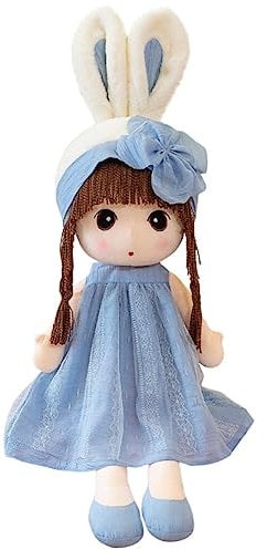 Uposao Kuschelpuppe Weiche Stoffpuppe, 50CM Mädchen Plüschpuppe Gefüllte Stoffpuppe mit Rock Hut Schöne Prinzessin Fee Stofftier Fee Spielzeug Weihnachten Geschenk Cartoon Deko Für Baby Kinder,#2