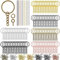450Stk Schlüsselring mit Kette Schlusselanhang Set Schlüsselring Anhänger Basteln für Schlüssel Handwerk DIY, Schmuckherstellung