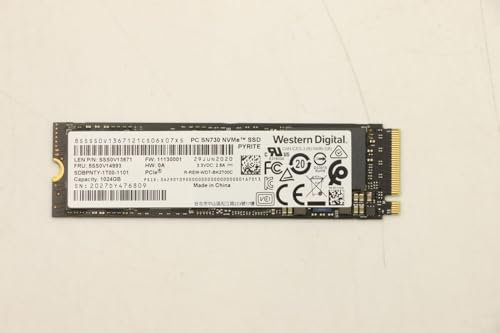 Lenovo Western Digital SN730 1TB SDBPNTY-1T00-1101 M.2 PCIe SSD, FRU5SS0V14993 (SDBPNTY-1T00-1101 M.2 PCIe SSD)