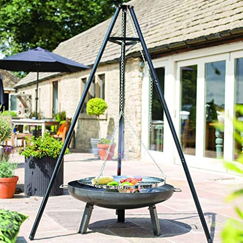 RedFire Dreibein Grill Schwarz 172 cm BBQ TRIPOD Gasgrill funktionales für Outdoor-Kocherlebnis