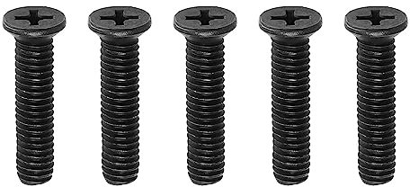 SG Store 5 Stück M5 X 25 Mm Bohrfutter Schaft Adapterschraube, Kohlenstoffstahl-Befestigungsschraube, Linksgewinde für UNF Bohrfutter Schaft Adapter, Schwarz