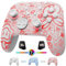 PALPOW Switch Pro Controller Wireless, Switch Controller Compatible with Switch/OLED/Lite, Firefly LED Switch OLED Controller Bluetooth Gamepad with 7 RGB Colors/NFC/Paddle/Turbo - White